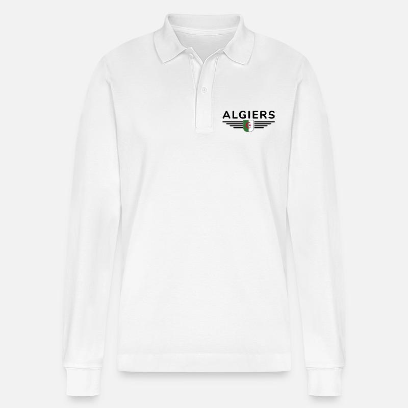 Alger Design – Capitale de l’Algérie - Polo à manches longues bio PREPSTER Stanley/Stella Unisexe - blanc