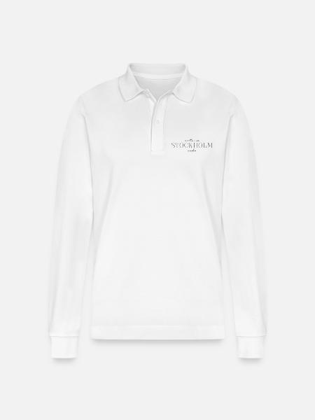 Camiseta Stockholm Style Desing - Polo de manga larga orgánico unisex Prepster de Stanley/Stella - blanco