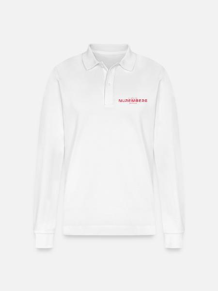 Nuremberg T-Shirt – Skyline - Stanley/Stella Organic Unisex Long-Sleeved Polo Shirt Prepster - white
