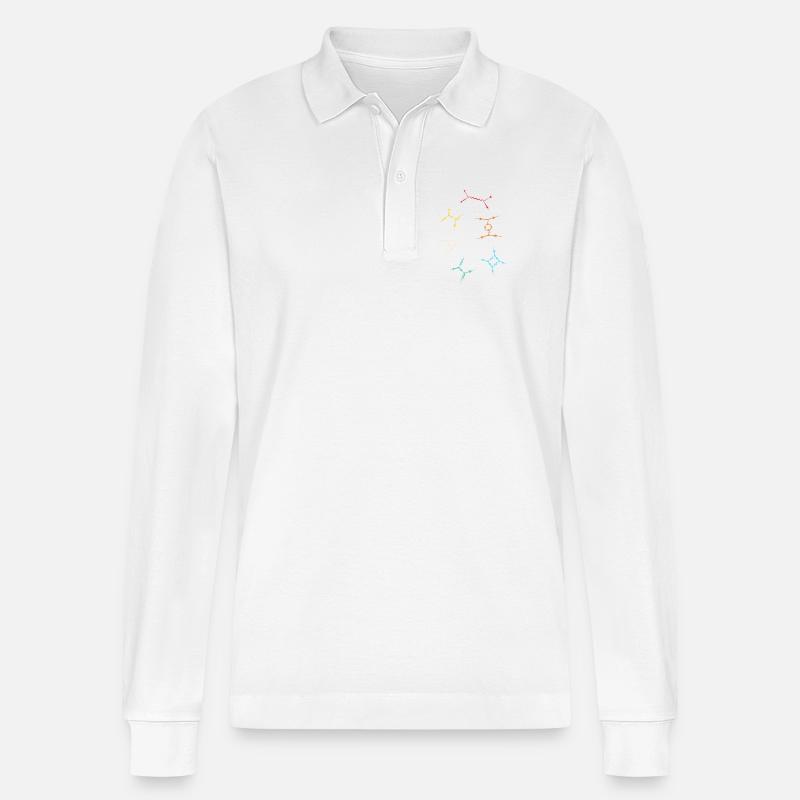 Quantenphysik Quanten Physik Quantensprung - Stanley/Stella Unisex Bio-Langarm-Poloshirt Prepster - Weiß