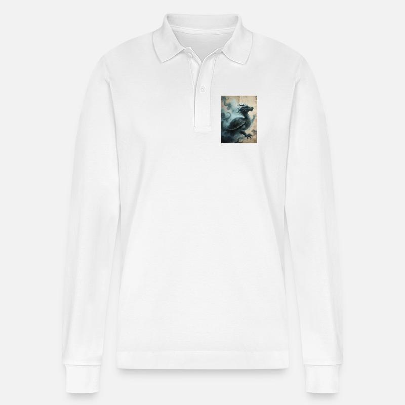 Die Säule der Welten: Xuangui – Anker - Stanley/Stella Unisex Bio-Langarm-Poloshirt Prepster - Weiß
