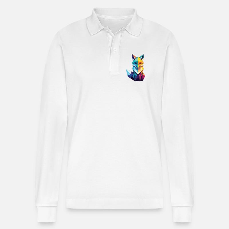 Fuchs - Stanley/Stella Unisex Bio-Langarm-Poloshirt Prepster - Weiß