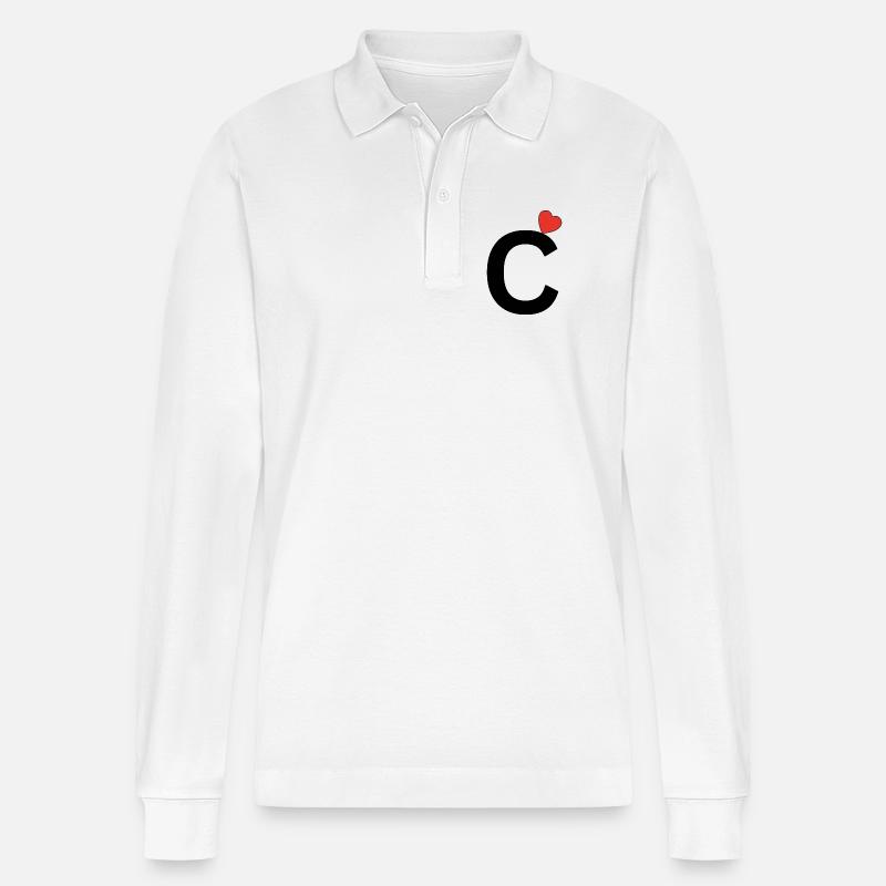 C - Stanley/Stella Unisex Bio-Langarm-Poloshirt Prepster - Weiß