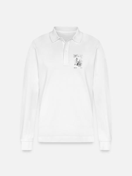 differnce - Stanley/Stella Unisex Bio-Langarm-Poloshirt Prepster - Weiß