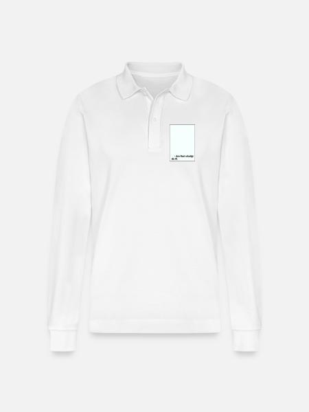 Rest AI - Stanley/Stella Organic Unisex Long-Sleeved Polo Shirt Prepster - white