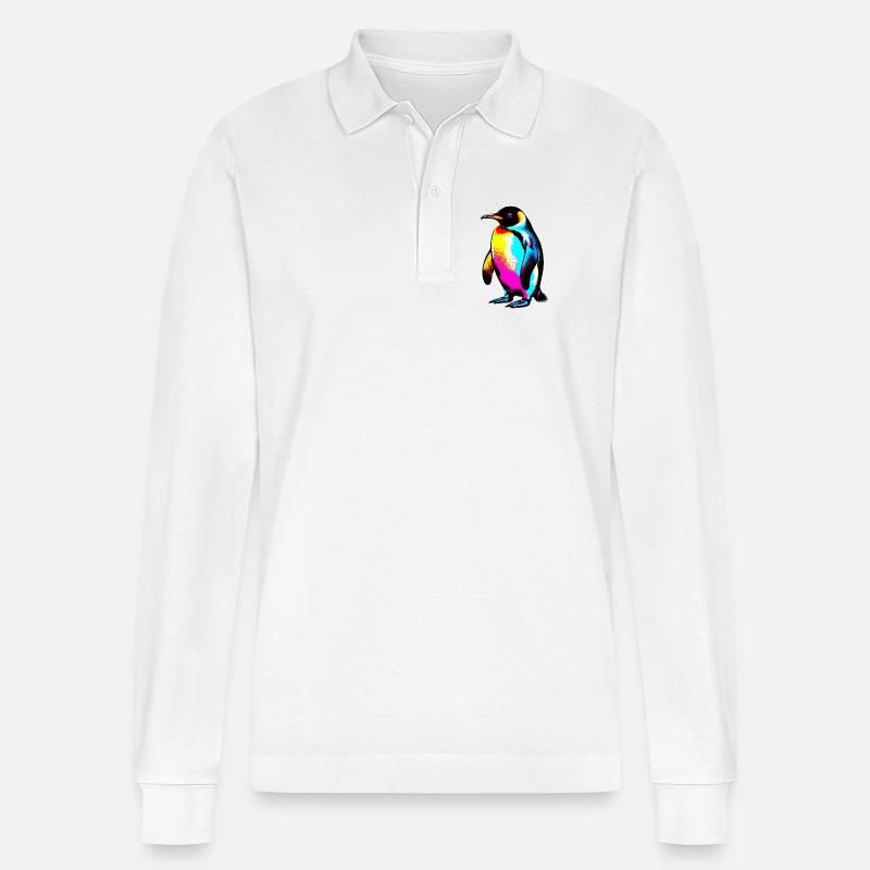 Pinguin - Stanley/Stella Unisex Bio-Langarm-Poloshirt Prepster - Weiß