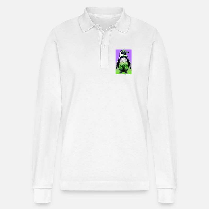 Pinguin - Stanley/Stella Unisex Bio-Langarm-Poloshirt Prepster - Weiß