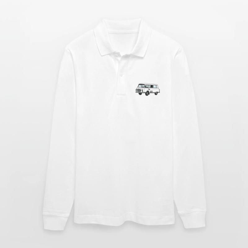 Barkas , Ostalgie , DDR Kult , Youngtimer (25) Stanley/Stella Unisex Bio-Langarm-Poloshirt Prepster