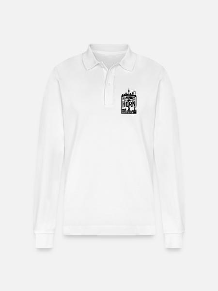 Hamburg Horn - Stanley/Stella Unisex Bio-Langarm-Poloshirt Prepster - Weiß