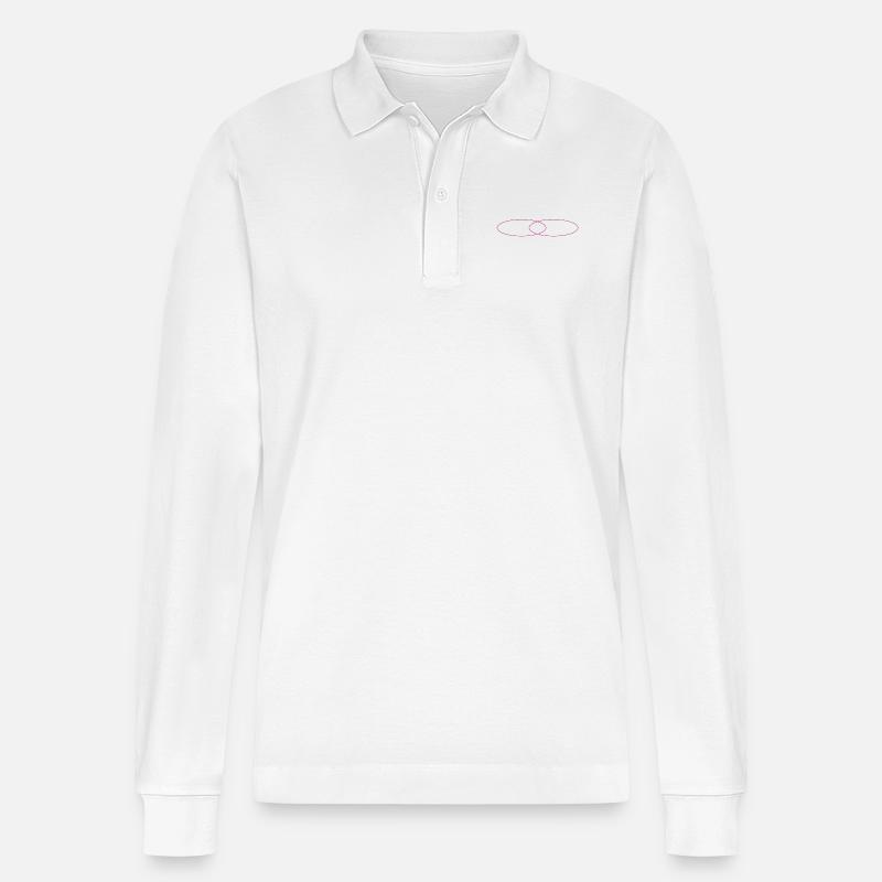 ringe - Stanley/Stella Unisex Bio-Langarm-Poloshirt Prepster - Weiß