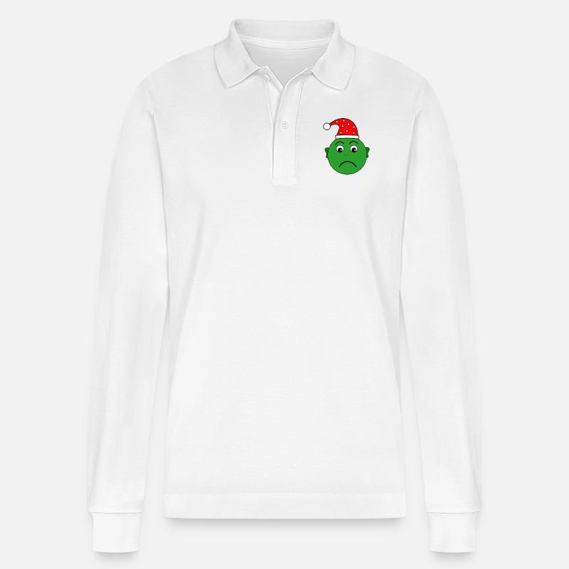 Noch ein Weihnachtsmuffel - Stanley/Stella Unisex Bio-Langarm-Poloshirt Prepster - Weiß