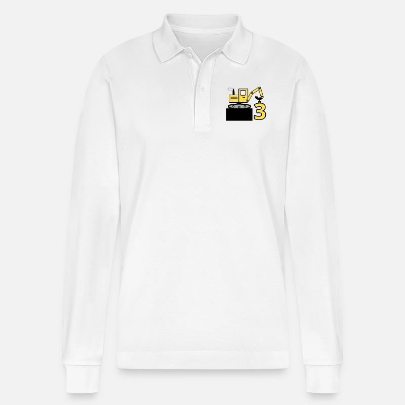 Bagger - Stanley/Stella Unisex Bio-Langarm-Poloshirt Prepster - Weiß