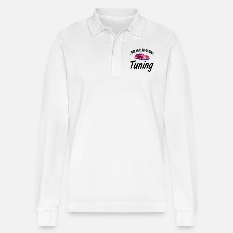 Auto - Stanley/Stella Unisex Bio-Langarm-Poloshirt Prepster - Weiß