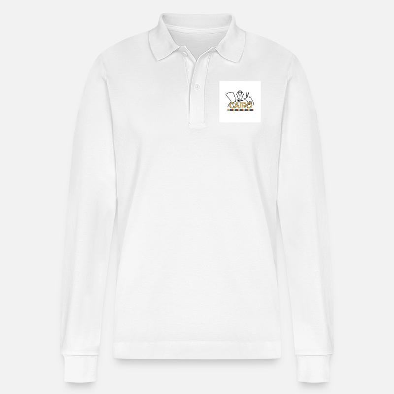 Kairo - Stanley/Stella Unisex Bio-Langarm-Poloshirt Prepster - Weiß