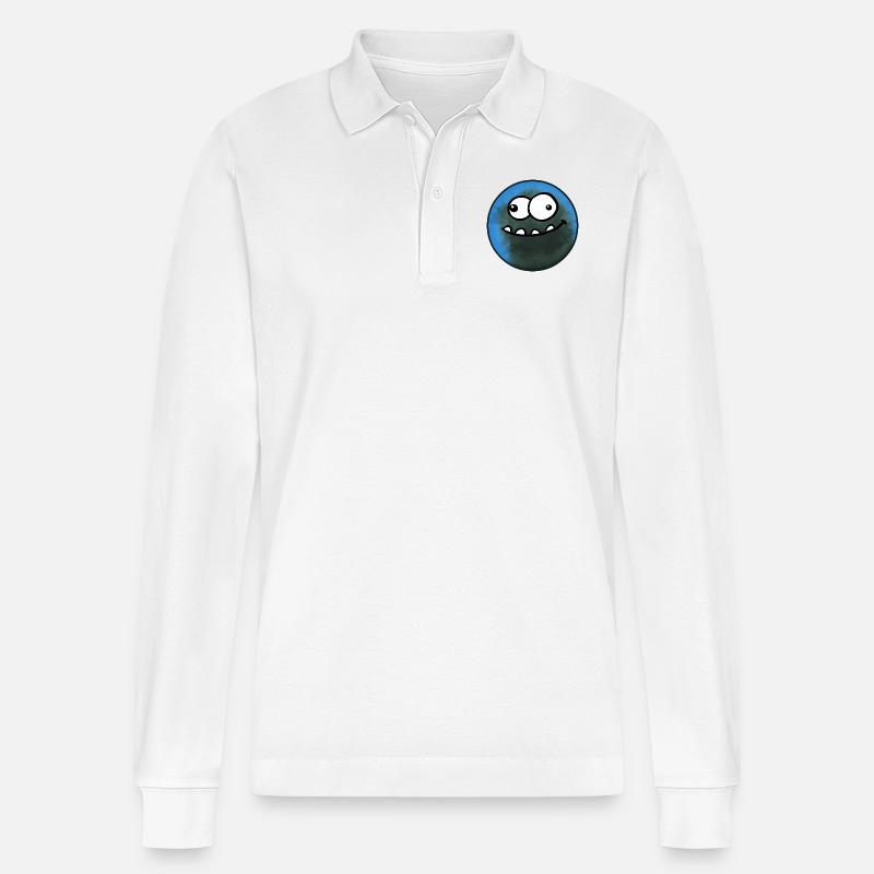 El Flaco - Stanley/Stella Unisex Bio-Langarm-Poloshirt Prepster - Weiß