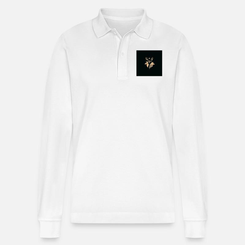 Harmony in Wilderness - Stanley/Stella Unisex Bio-Langarm-Poloshirt Prepster - Weiß