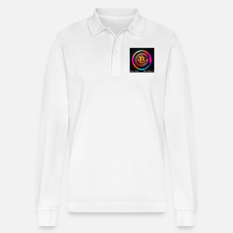 23714913 9790 4482 AA97 9B09B681A2FC - Stanley/Stella Unisex Bio-Langarm-Poloshirt Prepster - Weiß
