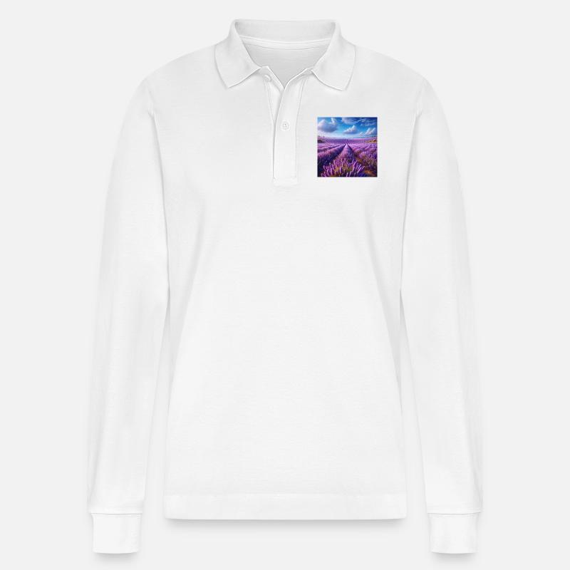 group1 17 - Stanley/Stella Unisex Bio-Langarm-Poloshirt Prepster - Weiß
