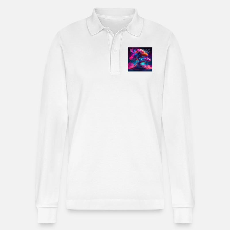 Banzai - Stanley/Stella Unisex Bio-Langarm-Poloshirt Prepster - Weiß