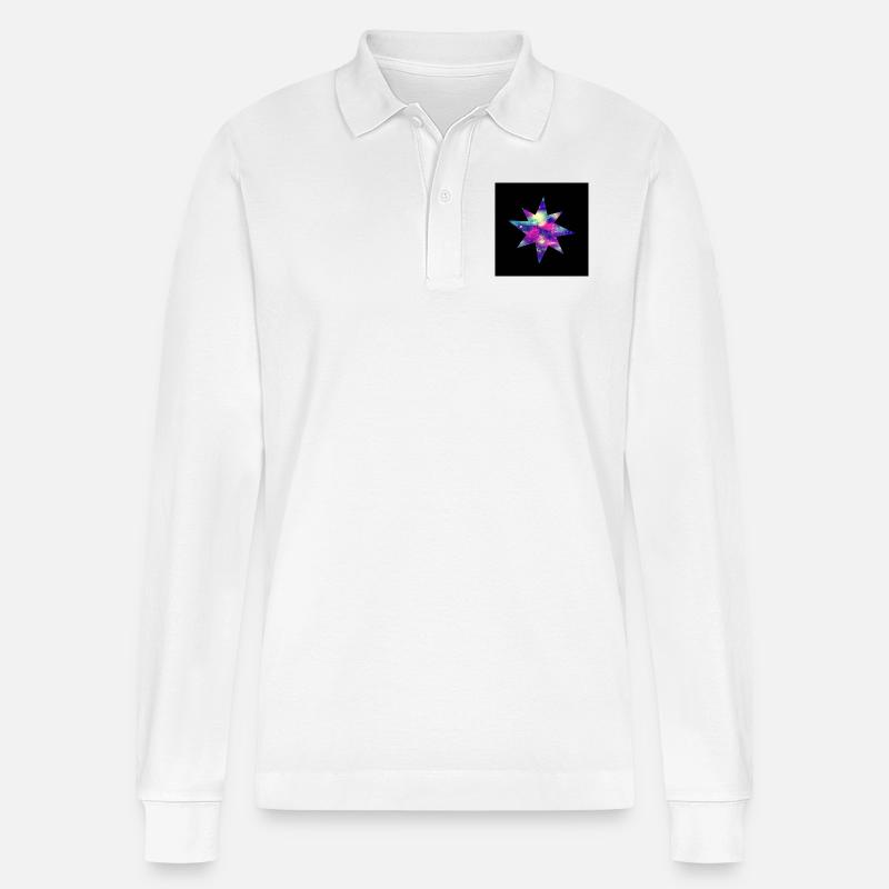 Stellarix I - Stanley/Stella Unisex Bio-Langarm-Poloshirt Prepster - Weiß