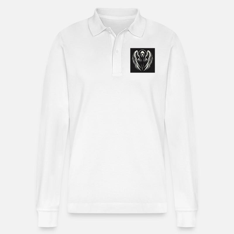 8642E233 A58A 4007 8A79 E8ED15CF27FA - Stanley/Stella Unisex Bio-Langarm-Poloshirt Prepster - Weiß