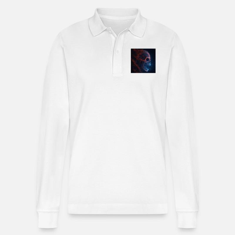 Dead Star - Stanley/Stella Unisex Bio-Langarm-Poloshirt Prepster - Weiß