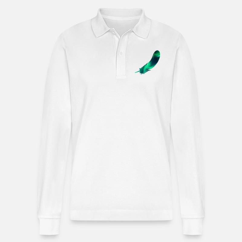 Plume cool - Polo à manches longues bio PREPSTER Stanley/Stella Unisexe - blanc