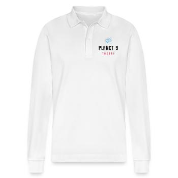 PLANET 9 THEORY / PLANET X - Stanley/Stella Unisex Bio-Langarm-Poloshirt Prepster - Weiß - Vorne - Anna (173cm) & Nico (186cm)
