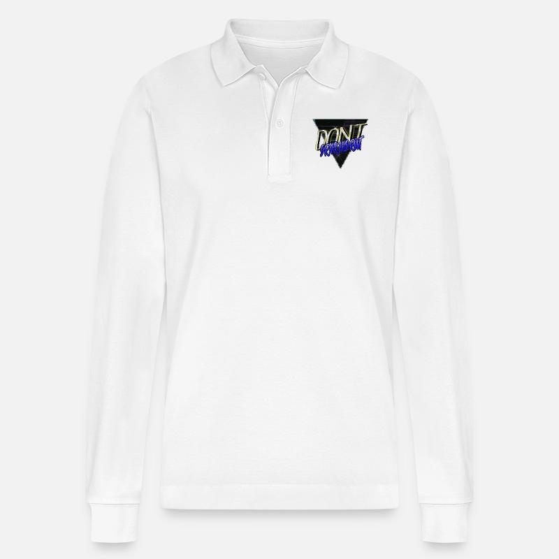 dayfathers day fullstack developer father - Stanley/Stella Organic Unisex Long-Sleeved Polo Shirt Prepster - white