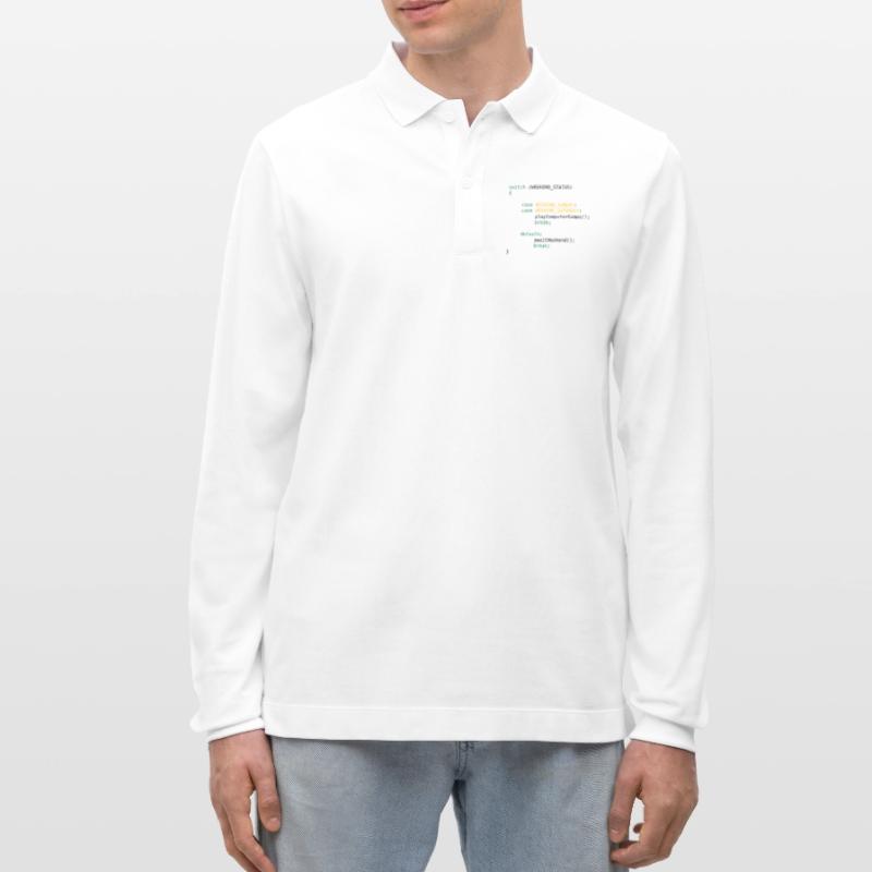 JAVA CODE - SWITCH - GAMING ON WEEKENDS Stanley/Stella Unisex Bio-Langarm-Poloshirt Prepster