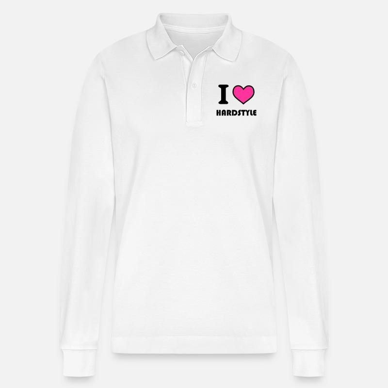hardstyle - Stanley/Stella Unisex Bio-Langarm-Poloshirt Prepster - Weiß