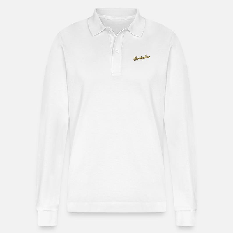 Amsterdam - Stanley/Stella Unisex Bio-Langarm-Poloshirt Prepster - Weiß