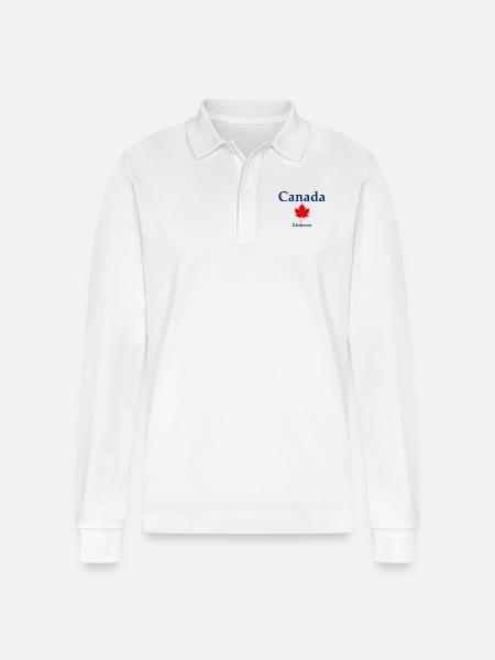 Kitchener - Ontario - Canada - Kanada - Stanley/Stella Organic Unisex Long-Sleeved Polo Shirt Prepster - white