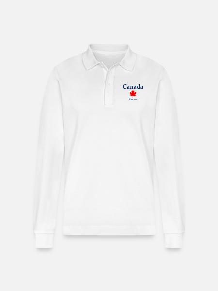 Brantford - Ontario - Canada - Kanada - Stanley/Stella Organic Unisex Long-Sleeved Polo Shirt Prepster - white