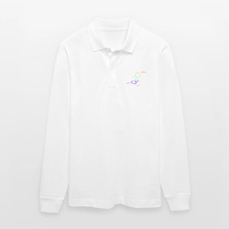 Dextromethorphan DXM structural formula Stanley/Stella Organic Unisex Long-Sleeved Polo Shirt Prepster