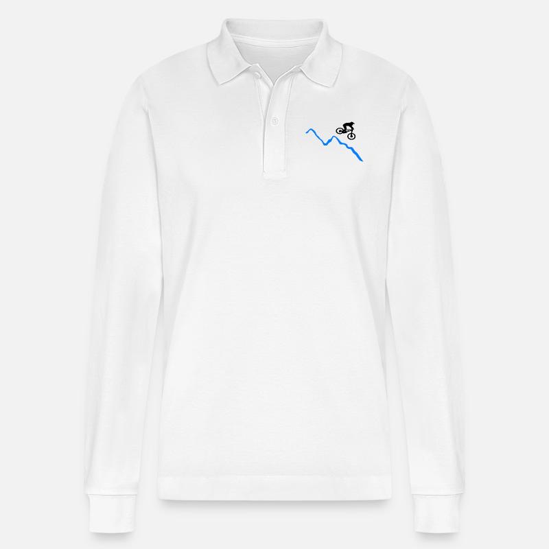 MTB - Stanley/Stella Unisex Bio-Langarm-Poloshirt Prepster - Weiß
