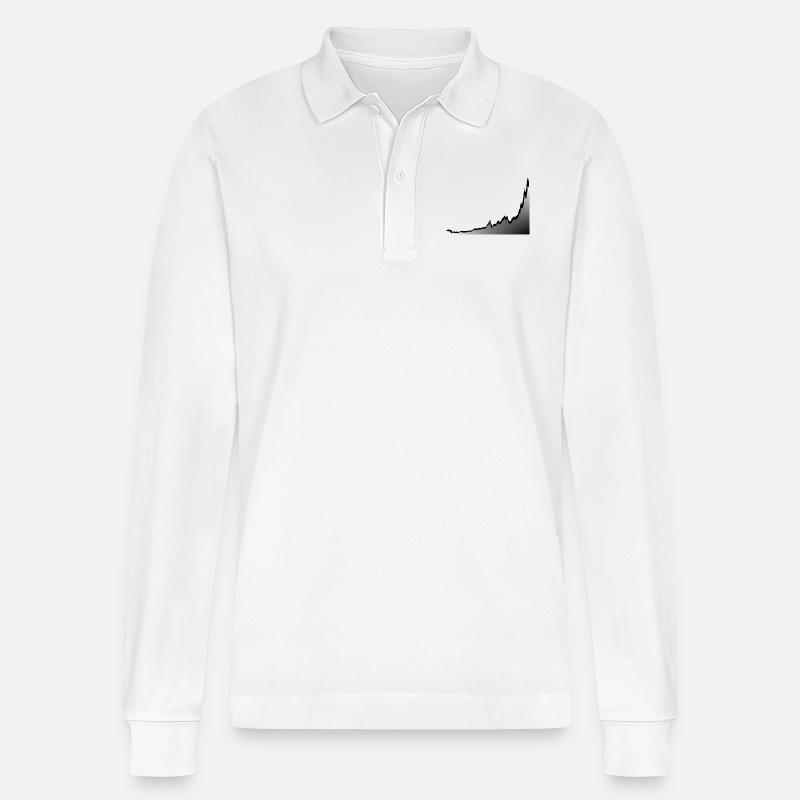 BTC CHART - Stanley/Stella Unisex Bio-Langarm-Poloshirt Prepster - Weiß