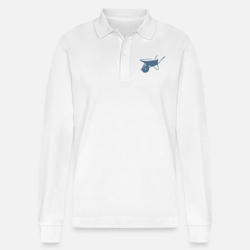 karre - Stanley/Stella Unisex Bio-Langarm-Poloshirt Prepster - Weiß