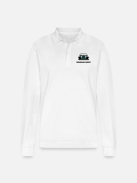 Wrangler sucht - Stanley/Stella Unisex Bio-Langarm-Poloshirt Prepster - Weiß