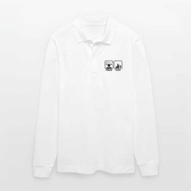 problem solved - camping Stanley/Stella Unisex Bio-Langarm-Poloshirt Prepster
