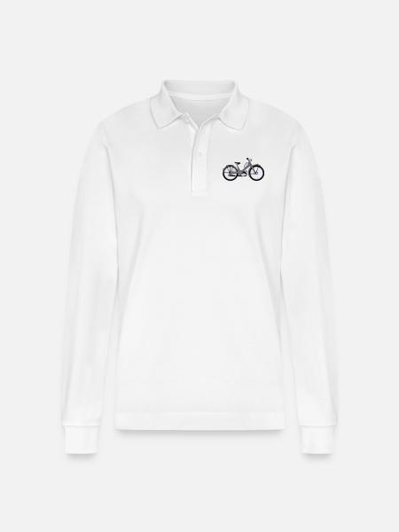 NSU Qickly - Stanley/Stella Unisex Bio-Langarm-Poloshirt Prepster - Weiß