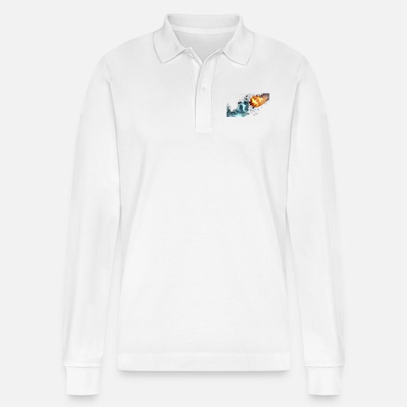 Element - Stanley/Stella Unisex Bio-Langarm-Poloshirt Prepster - Weiß