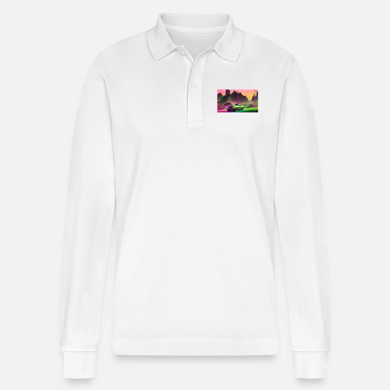 Chevelle 1969 - Stanley/Stella Unisex Bio-Langarm-Poloshirt Prepster - Weiß