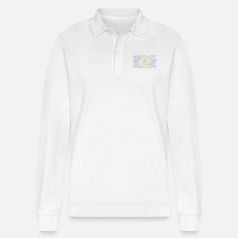 Affirmation 2 - Stanley/Stella Unisex Bio-Langarm-Poloshirt Prepster - Weiß
