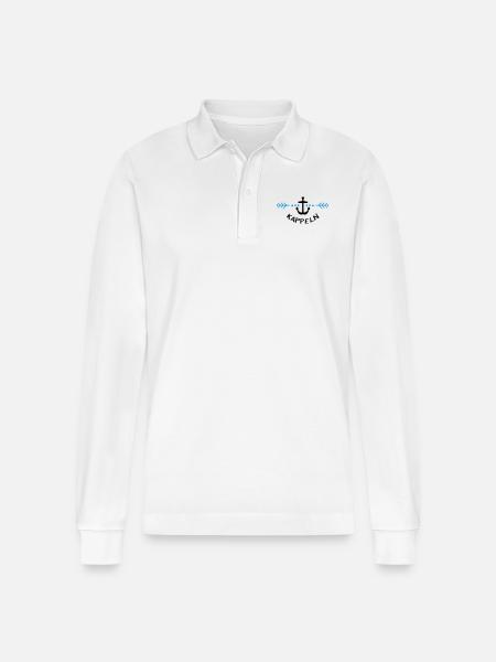 Heimat Hafen Kappeln - Stanley/Stella Unisex Bio-Langarm-Poloshirt Prepster - Weiß