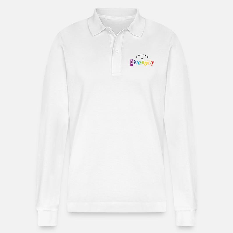 diversity/ Vielfalt 2 - Stanley/Stella Unisex Bio-Langarm-Poloshirt Prepster - Weiß