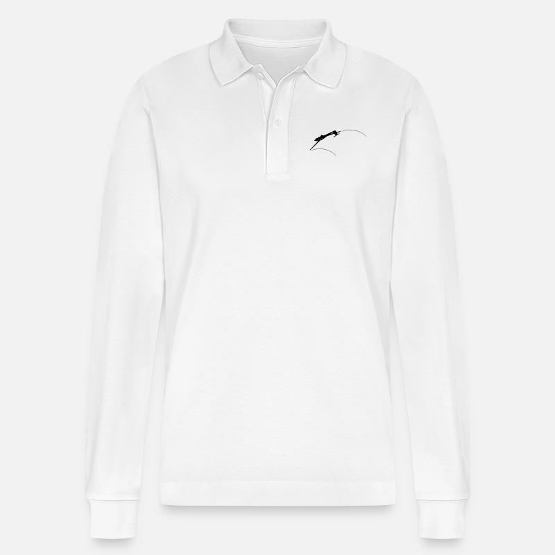 ASK 21 Kunstflug - Stanley/Stella Unisex Bio-Langarm-Poloshirt Prepster - Weiß