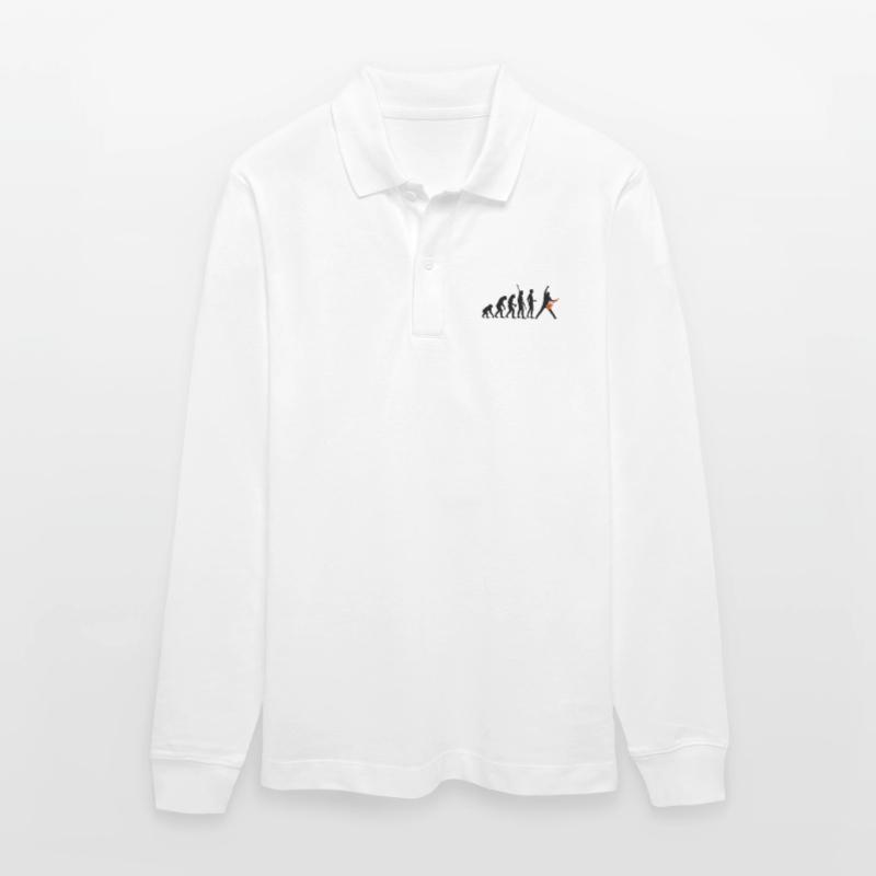 evolution_guitar_a_2c Stanley/Stella Organic Unisex Long-Sleeved Polo Shirt Prepster