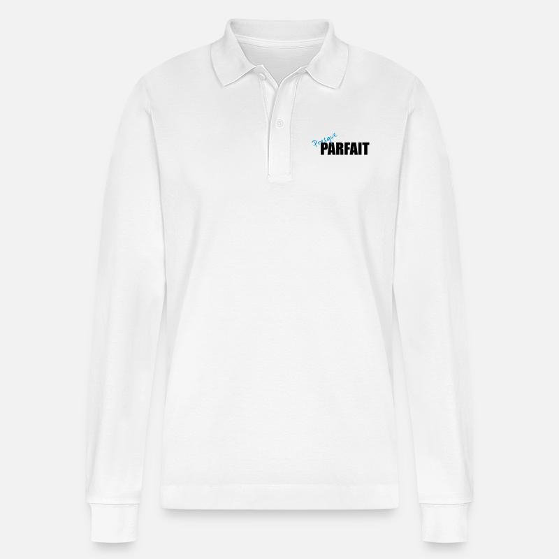 perfekte - Stanley/Stella Unisex Bio-Langarm-Poloshirt Prepster - Weiß