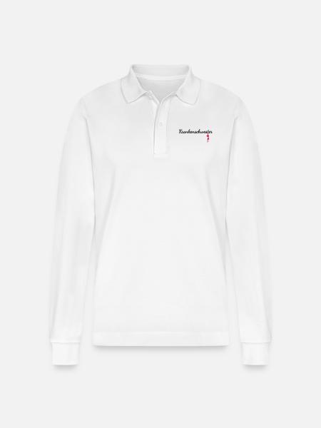 Nurse - Stanley/Stella Organic Unisex Long-Sleeved Polo Shirt Prepster - white